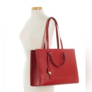 Dooney & Bourke Large Alto Felicita Red Leather Tote Bag